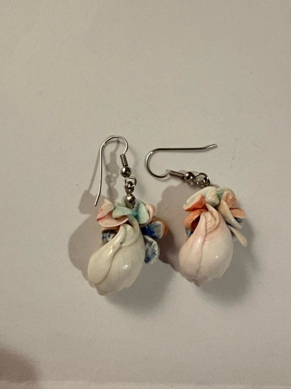 Handmade Multicolor Shell Drop Earrings - Women Jewelry